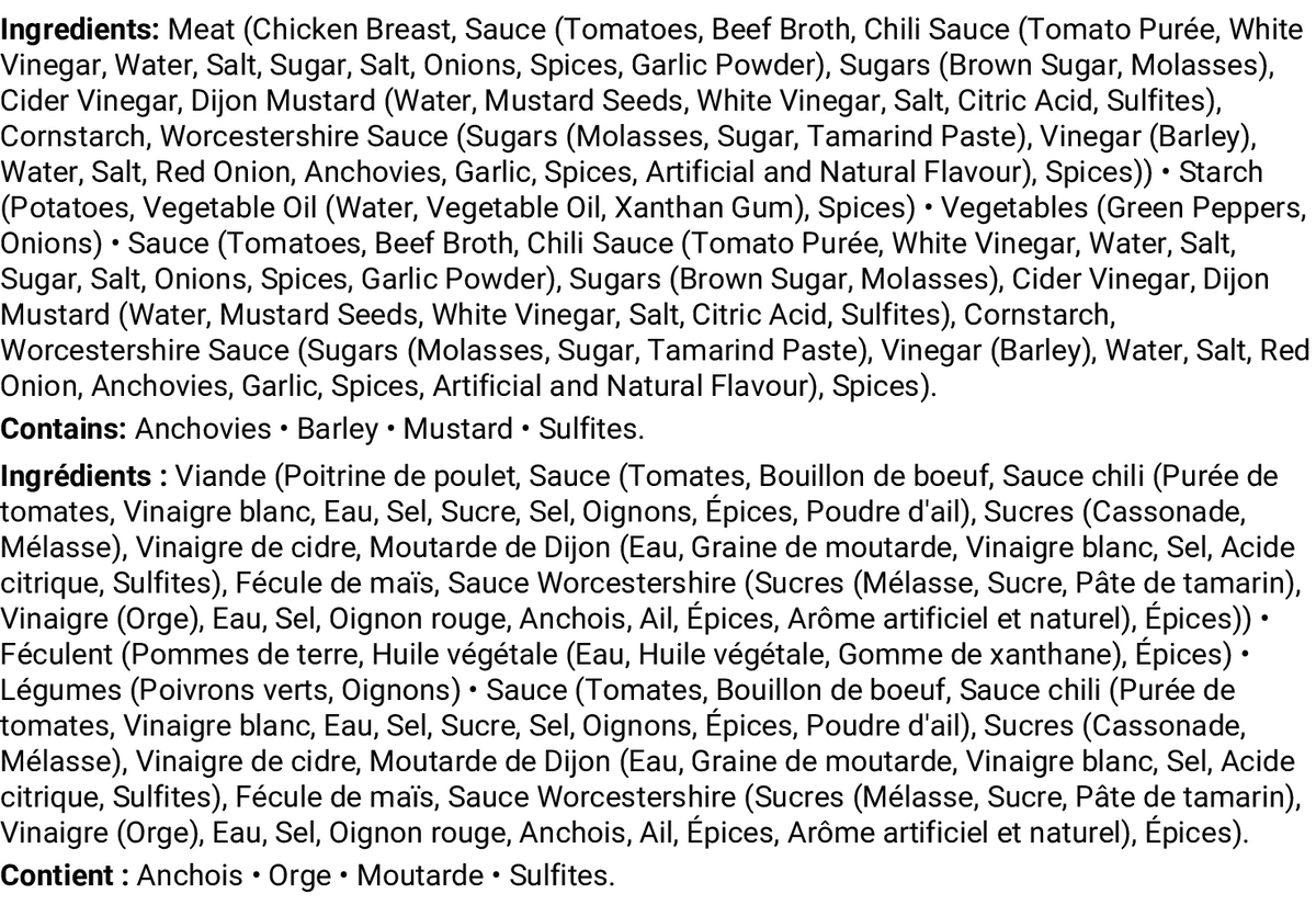 Ingrédients et allergènes