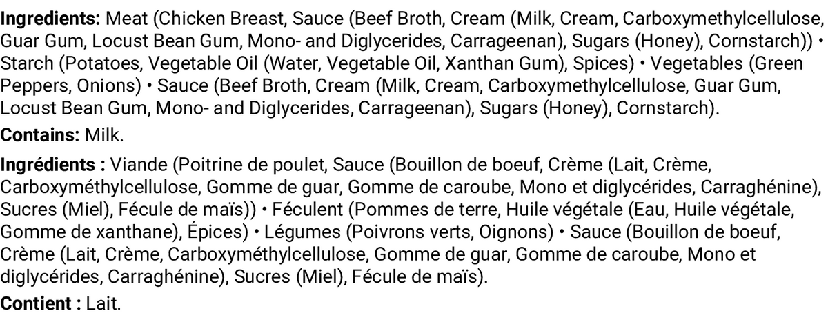 Ingrédients et allergènes