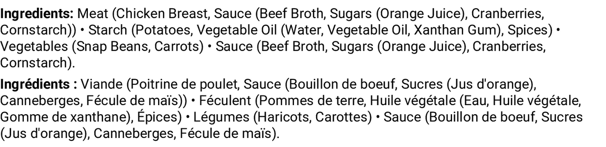 Ingrédients et allergènes