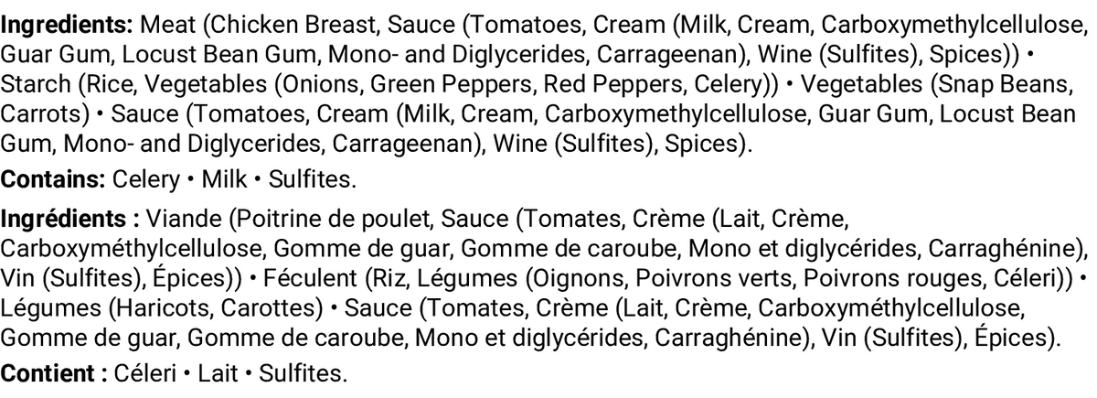 Ingrédients et allergènes