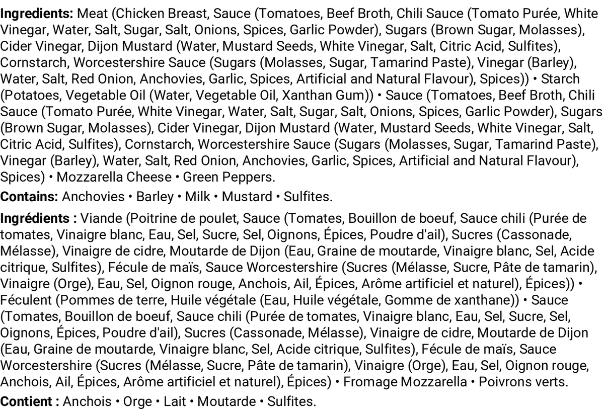 Ingrédients et allergènes